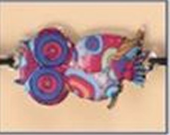 Náramek Sova červenomodrá