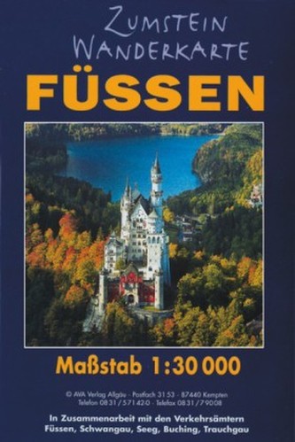 Zumstein Wanderkarte Füssen. Laminiert (Wasser- und Reißfest)