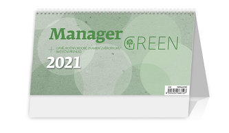 Kalendář 2021 stolní: Manager Green, 246x130