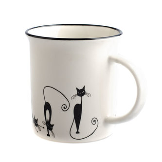 Porcelánový hrnek s motivem koček 310 ml