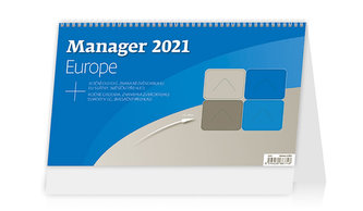 Kalendář 2021 stolní: Manager Europe, 301x180