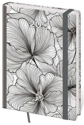 Diář 2021: Vario Leaves, A5 týdenní, 145x205, s gumičkou