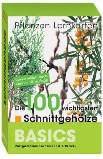 Pflanzen-Lernkarten, Die 100 wichtigsten Schnittgehölze