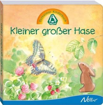 Kleiner großer Hase, m. Holzfigur