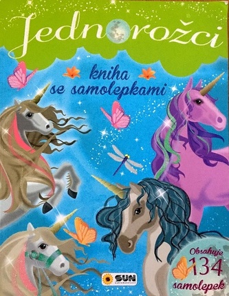 Jednorožci - Kniha se samolepkami