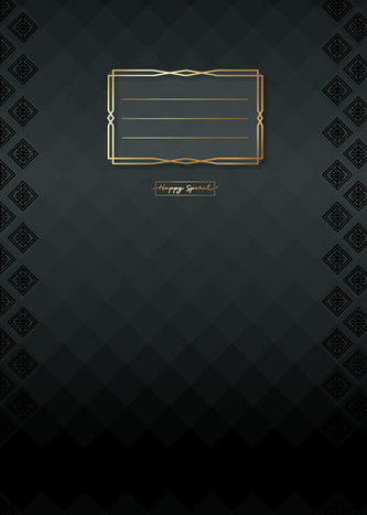 Sešit Premium černé kosočtverce A5