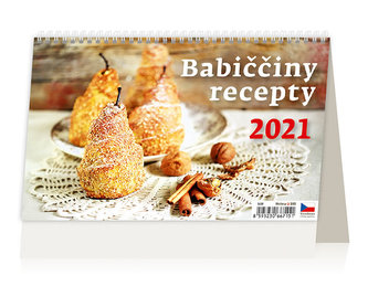 Kalendář 2021 stolní: Babiččiny recepty, 226x139