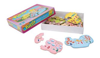 Small Foot Dřevěné hračky výpočetní puzzle
