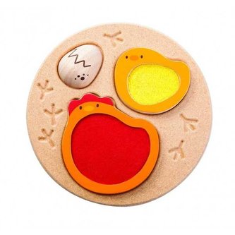 PlanToys Puzzle životní cyklus kuřete