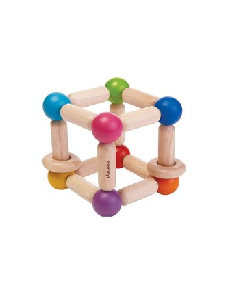 PlanToys Tvarovací chrastítko čtverec