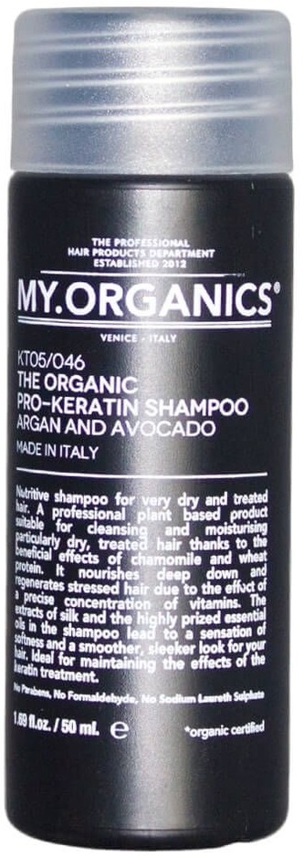 MY.ORGANICS The Organic Pro-Keratin Shampoo Argan And Avocado 50ml