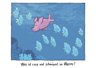 'Was liegt am Strand und redet undeutlich'-Postkartenset 'Meerjungsau'