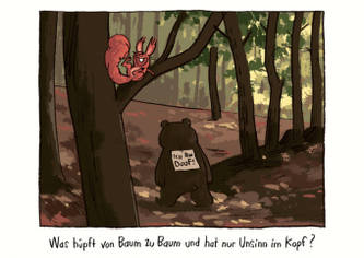 'Was liegt am Strand und redet undeutlich'-Postkartenset 'Streichhörnchen'