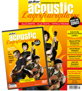 guitar acoustic Lagerfeuergitarre Best of Songs, m. 1 DVD