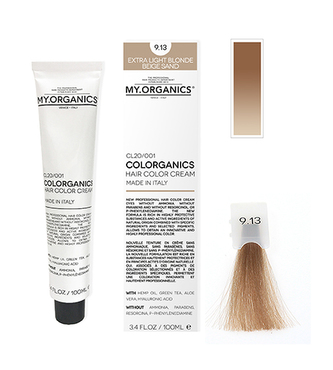 MY.ORGANICS Colorganics 100ml - 9.13 Extra Light Blonde Beige Sand
