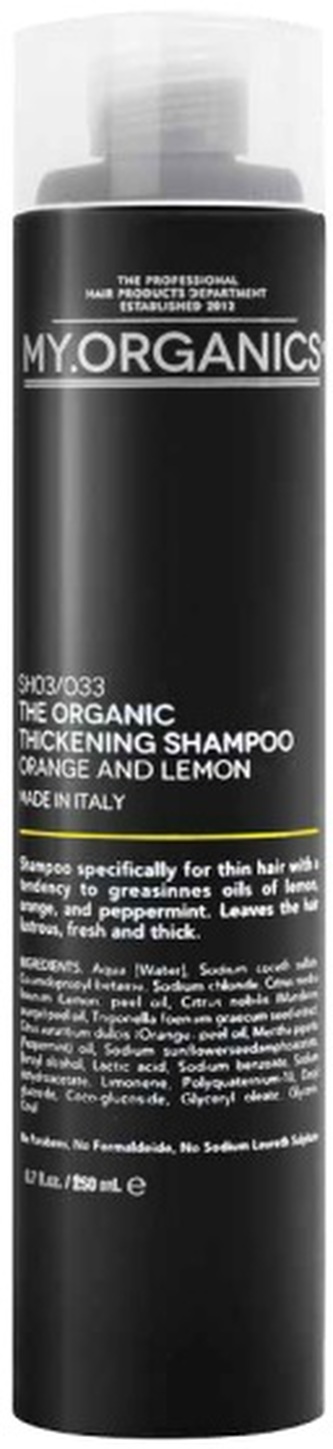 MY.ORGANICS The Organic Thickening Shampoo Orange And Lemon 250ml