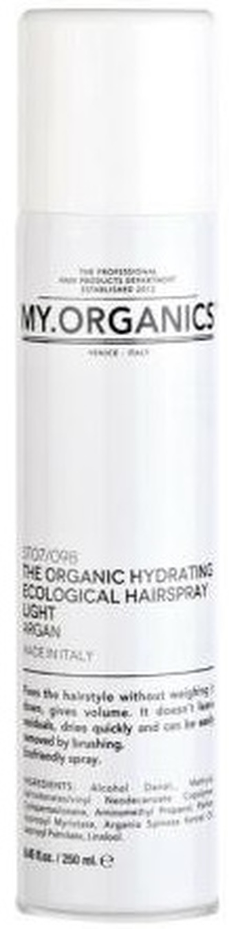 MY.ORGANICS The Organic Hydrating Ecological Hairspray Light Argan 250ml