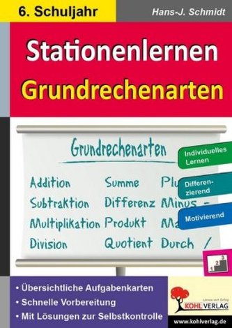 Kohls Stationenlernen Grundrechenarten, 6. Schuljahr