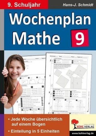 Wochenplan Mathe, 9. Schuljahr