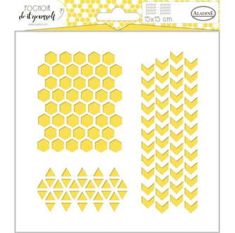 Šablona Aladine 15x15cm - geometrie a vzory