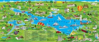 Bodensee Erlebnisposter, Planokarte
