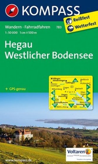 Kompass Karte Hegau - westlicher Bodensee