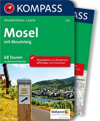 Kompass Wanderführer Mosel mit Moselsteig