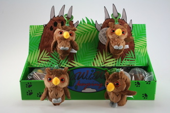 Plyš Sova klíčenka