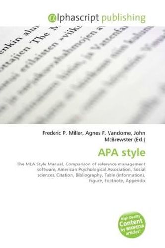 APA style