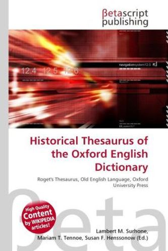 Historical Thesaurus of the Oxford English Dictionary