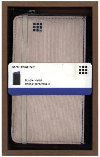 Moleskine Brieftasche Travelling zweiseitige khaki beige