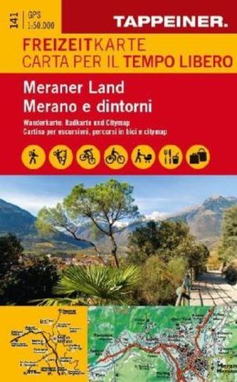 Meraner Land, Freizeitkarte. Meraneo e dintorni, Carta per il tempo libero