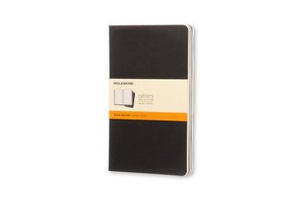 Moleskine Cahier A5, liniert, schwarz, 3er-Set