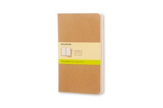 Moleskine Cahier A5, blanko, Kraft/Natur, 3er-Set
