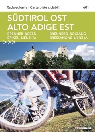 Tappeiner Radwegkarte Südtirol Ost. Carta piste ciclabili Alto adige est