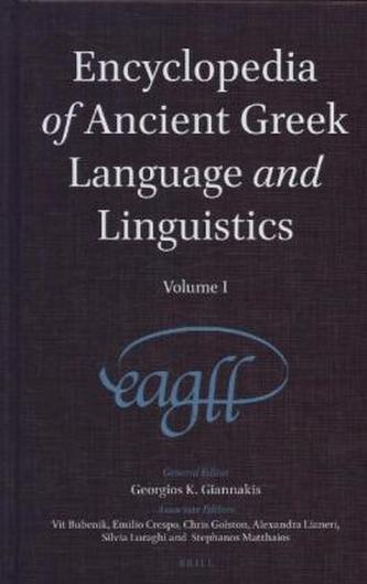 Encyclopedia of Ancient Greek Language and Linguistics, 3 Vols