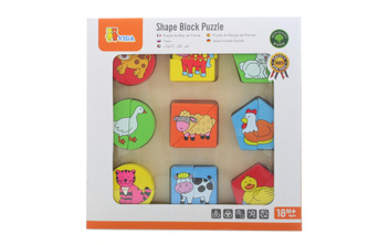 Dřevěné puzzle pro nejmenší v české krabici Dřevěné puzzle pro nejmenší v české krabici