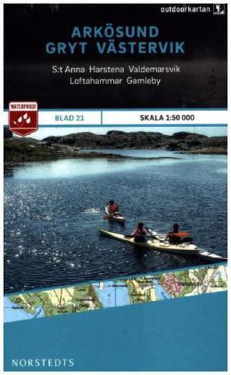 Outdoorkartan Schweden - Arkösund, Gryt, Västervik