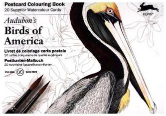Postcard Colouring Book - Audubon - Birds of America