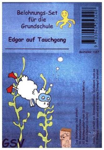 Belohnungs-Set für die Grundschule, Edgar auf Tauchgang