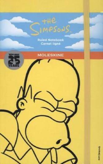 Moleskine Notizbuch, Limited Edition 'The Simpsons', Large, A5 liniert, gelb