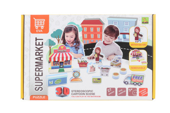 3D pěnové puzzle supermarket