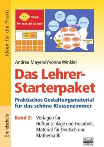 Vorlagen für Heftumschläge und Freiarbeit, Material für Deutsch und Mathematik