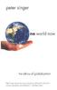 One World Now: The Ethics of Globalization