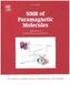 NMR of Paramagnetic Molecules