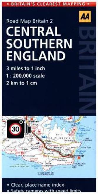 AA Road Map Britain Central Southern England