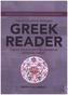 The Routledge Modern Greek Reader