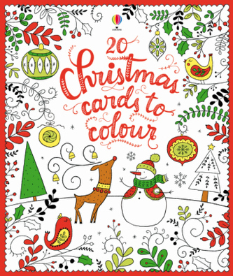 20 Christmas cards to colour