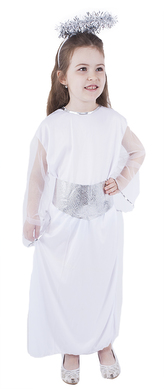 Dětský kostým Anděl se svatozáří a páskem (S)