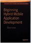 Beginning Hybrid Mobile Application Development